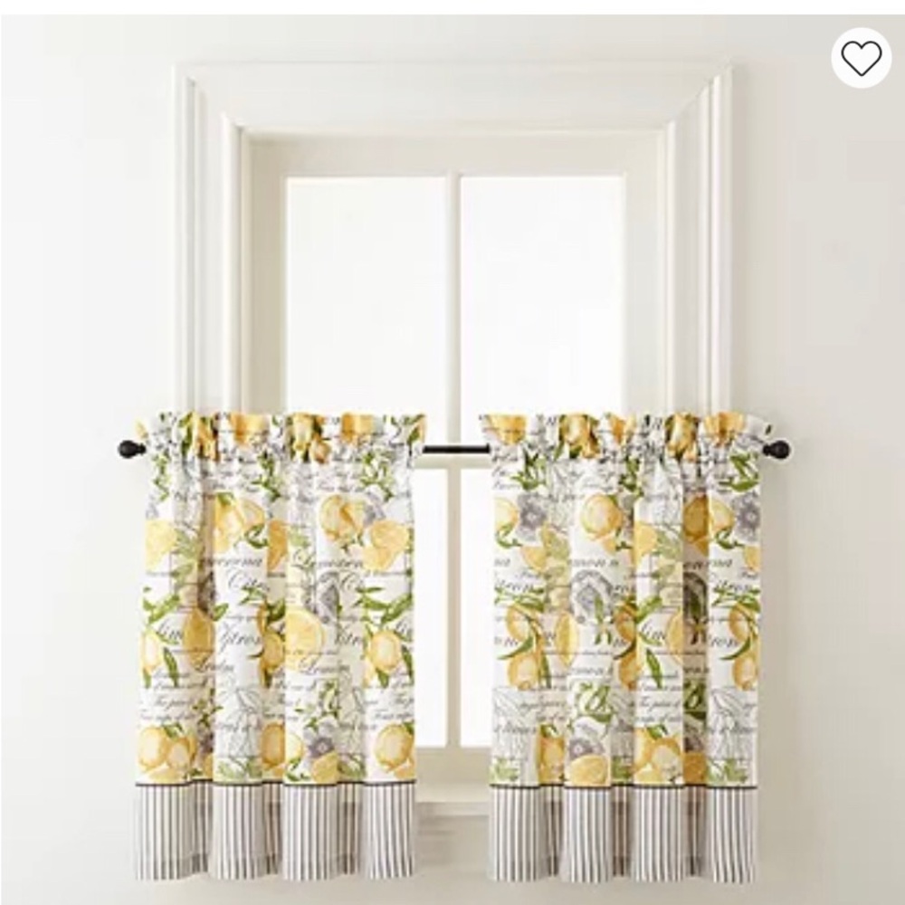 2 pc Rod Pocket Window Tier